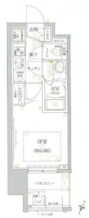 クレイシア芝浦【2階】の間取り