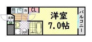 大阪府大阪市浪速区塩草3【マンション】の間取り