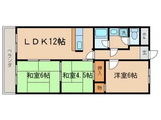 ラポ-ト長谷川【3階】の間取り