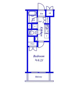 エクセリア二子多摩川II【4階】の間取り