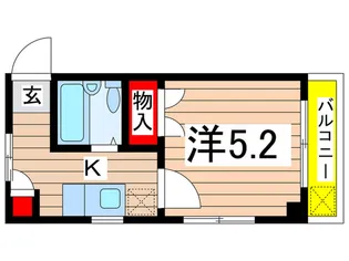 ハイツ石本【1階】の間取り
