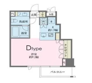 ドゥーエ南麻布【7階】の間取り