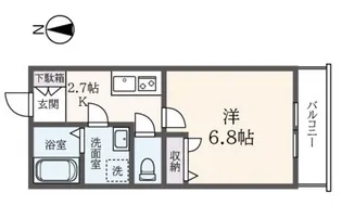 レジデンス国立【2階】の間取り