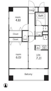 ヤサビアン【1階】の間取り