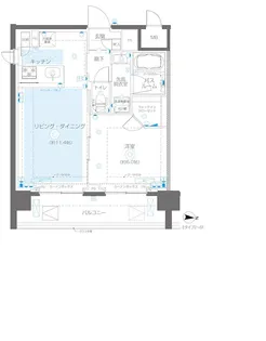 ZOOM錦糸町North【4階】の間取り
