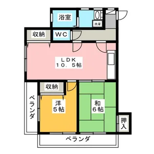木下マンション【3階】の間取り