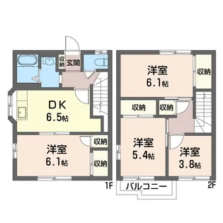 シャーメゾン 氷川前コーポ【1階】の間取り