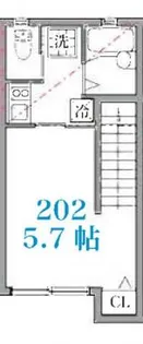 笹塚ヴォアール【2階】の間取り