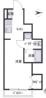 クレスト堀之内【1階】の間取り