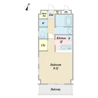 ラバーゼ北習志野【1階】の間取り