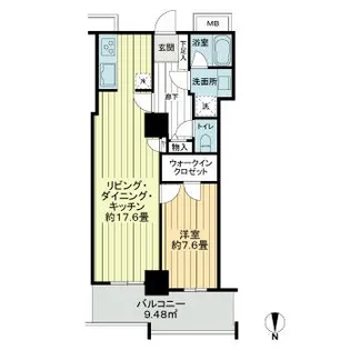 RYU:X TOWER The EAST 9F【9階】の間取り
