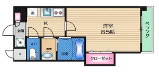 Luxe三国【4階】の間取り