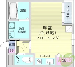 フォルト堤【3階】の間取り