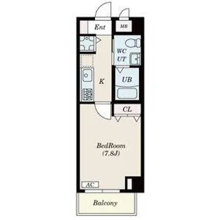 フォレスタ長居【6階】の間取り