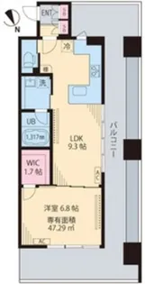 ビイルーム立川【6階】の間取り