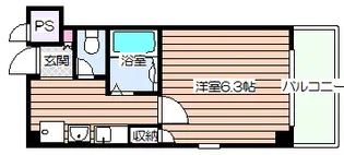 プレジール福島【8階】の間取り