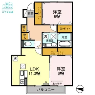 ルピナアサイ【1階】の間取り