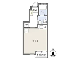 コンフォルト森宿N棟【1階】の間取り