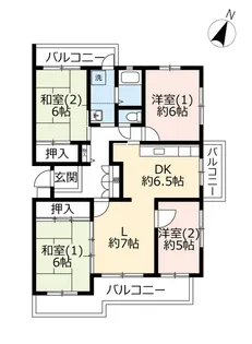 UR奈良青山一丁目【1階】の間取り