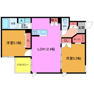 ファーストワン【3階】の間取り