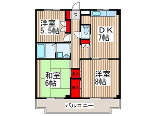 エステ-トナカムラ【1階】の間取り