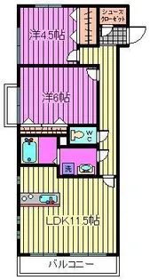 フラッツ蔵 壱番館【3階】の間取り