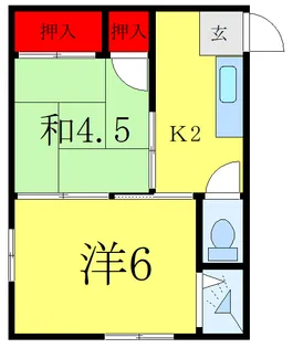 メゾン志賀【2階】の間取り