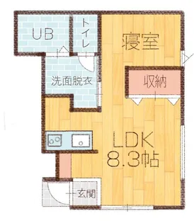 グランデール白山【1階】の間取り