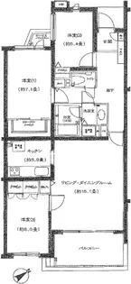 マートルコート文京西片【4階】の間取り