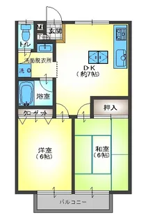 サンハイムK【2階】の間取り