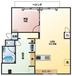 矢木ハイツ【2階】の間取り