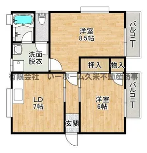 ウエストヒル【2階】の間取り