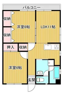 ガーデンハイツ・K【1階】の間取り