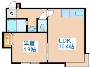 ホワイトスター【1階】の間取り