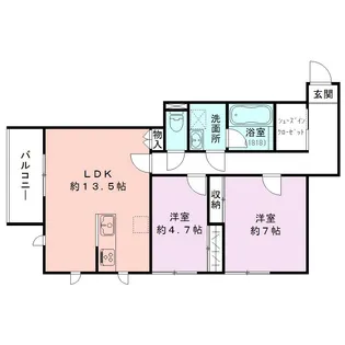 BUENA親松【1階】の間取り