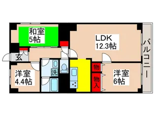 行徳第一スカイハイツ【2階】の間取り
