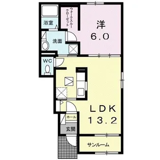 リザイア ビースティ【1階】の間取り