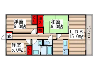 CAETLA鎌ケ谷【2階】の間取り