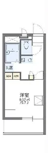 レオパレスポワールみゆきII【2階】の間取り