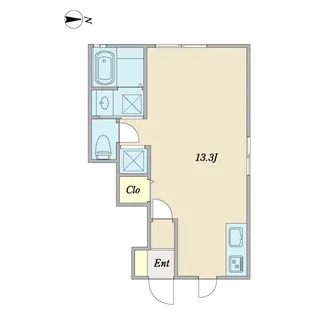 ブラート山王【1階】の間取り