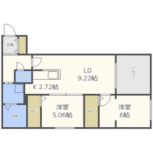VILLETTA山の手(ヴィレッタ山の手)【2階】の間取り