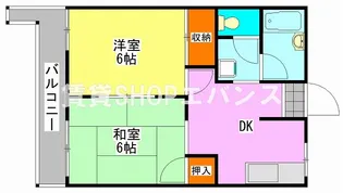 ハイネス藤崎【1階】の間取り