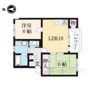 長浜ミラクルステアーズ【3階】の間取り