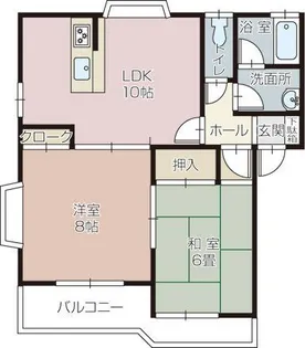 ニューフィールドB【1階】の間取り