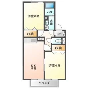 セジュールFXタケイシ【1階】の間取り