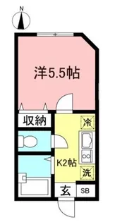 パークFLATS桜川【3階】の間取り