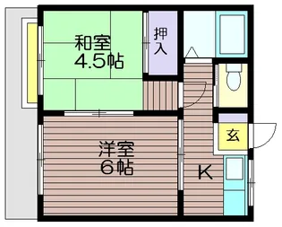 サンアザレア烏山【1階】の間取り