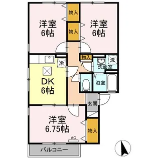 アネシス【2階】の間取り