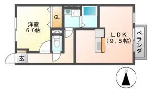クレールヒルズ【2階】の間取り