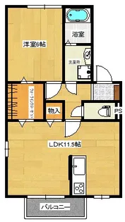 グリーンフィールG棟【2階】の間取り